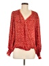 Max Studio 100% Polyester Red Long Sleeve Blouse Size M - photo 1