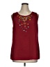 Lane Bryant 100% Polyester Burgundy Sleeveless Blouse Size 16 - photo 1