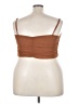 SHEN Brown Sleeveless Blouse Size 3X - photo 2