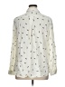 George 100% Rayon Print Ivory Long Sleeve Blouse Size XL - photo 2
