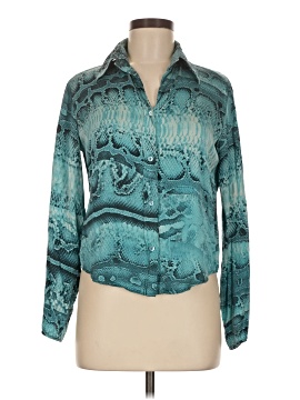 Just Cavalli Long Sleeve Silk Top