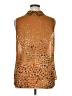 CAbi 100% Polyester Animal Print Brown Sleeveless Blouse Size XL - photo 2