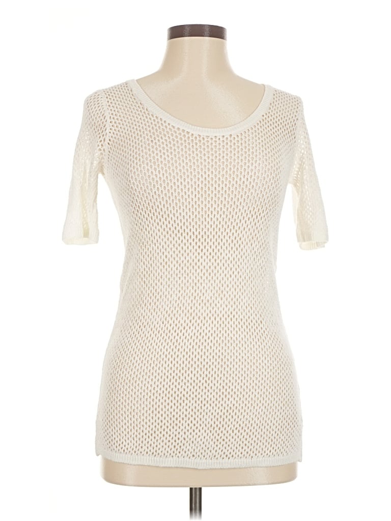 Pre-owned Club Monaco Cardigan Sweater In Ivory