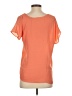 Soprano Orange Short Sleeve Top Size S - photo 2