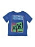 Minecraft 100% Polyester Blue Short Sleeve T-Shirt Size 4 - photo 1