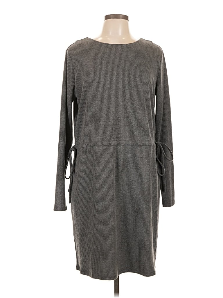 Pre-owned Charles Henry Casual Dress In Gray