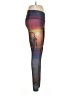 Aimée Graphic Purple Yoga Pants Size M - photo 4