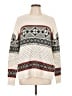 Staccato 100% Polyester Print Ivory Pullover Sweater Size L - photo 1