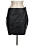 Express 100% Polyester Black Faux Leather Skirt Size 8 - photo 1