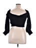 Ali & Jay 100% Polyester Black 3/4 Sleeve Top Size L - photo 2