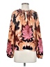 Raga 100% Polyester Brown Long Sleeve Blouse Size XS - photo 1