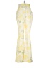 ASOS Design Floral Yellow Casual Pants Size 4 - photo 1