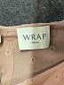 Wrap 100% Cotton Tan Short Sleeve Blouse Size 10 - photo 7