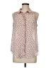 Elle 100% Polyester Polka Dots Pink Sleeveless Blouse Size M - photo 1