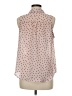 Elle 100% Polyester Polka Dots Pink Sleeveless Blouse Size M - photo 2