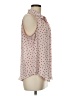 Elle 100% Polyester Polka Dots Pink Sleeveless Blouse Size M - photo 4