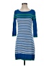 Design History Stripes Blue Casual Dress Size S - photo 1