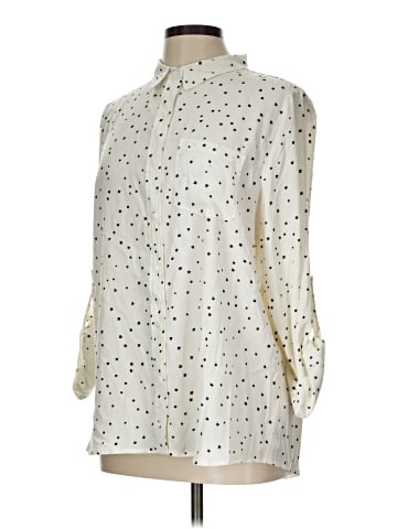 Skies Are Blue Long Sleeve Blouse (view 1)