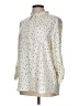 Skies Are Blue 100% Polyester Stars Ivory Long Sleeve Blouse Size L - photo 1