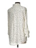 Skies Are Blue 100% Polyester Stars Ivory Long Sleeve Blouse Size L - photo 2
