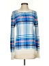 Equipment Plaid Blue Pullover Sweater Size S - photo 1