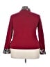 Fred David Burgundy Red Long Sleeve Blouse Size 22 - 24 - photo 2