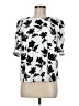 MELLODAY Silver Short Sleeve Blouse Size M - photo 1