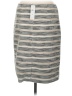 Ann Taylor Stripes Gray Casual Skirt Size 8 - photo 2