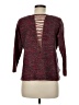 Comptoir des Cotonniers Chevron-herringbone Marled Burgundy Red Pullover Sweater Size Med (2) - photo 2
