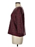 Comptoir des Cotonniers Chevron-herringbone Marled Burgundy Red Pullover Sweater Size Med (2) - photo 5
