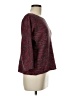Comptoir des Cotonniers Chevron-herringbone Marled Burgundy Red Pullover Sweater Size Med (2) - photo 4
