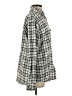 Adika 100% Cotton Checkered-gingham Gray Long Sleeve Blouse Size S - photo 4