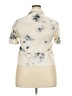 Unbranded Floral Ivory Short Sleeve Blouse Size 2X (estimated) - photo 2