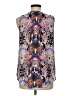 DR2 100% Polyester Blue Sleeveless Blouse Size M - photo 2