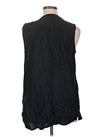 Great Northwest Indigo Sleeveless Button-Down Shirt (view 2)