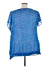 Fashion Bug 100% Polyester Blue Short Sleeve Blouse Size 3X - photo 2