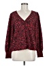 Sanctuary 100% Polyester Red Long Sleeve Blouse Size M - photo 1