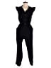 Monteau 100% Polyester Solid Black Jumpsuit Size M - photo 1