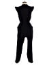 Monteau 100% Polyester Solid Black Jumpsuit Size M - photo 2