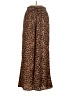 Summersalt 100% Polyester Animal Print Brown Casual Pants Size XS - photo 1