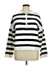 Tahari Stripes White Pullover Sweater Size XL - photo 1