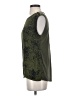 Jennifer Lopez 100% Polyester Green Sleeveless Blouse Size S - photo 5