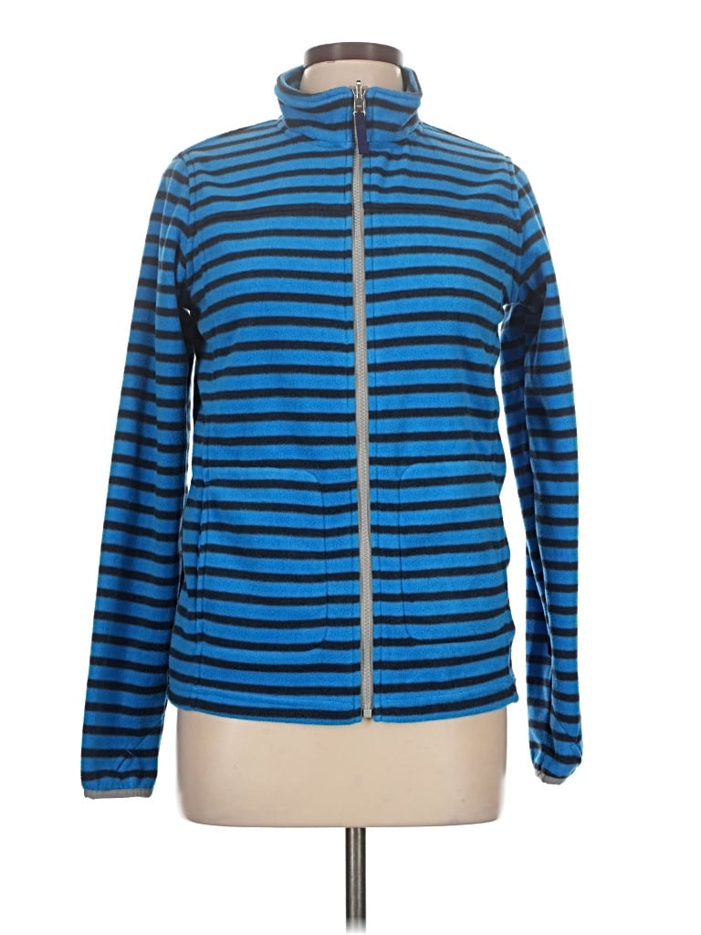 Pre-owned Lands' End Fleece Jacket In Blue