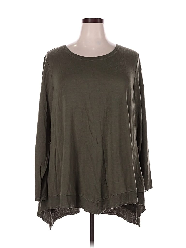 Pre-owned Cupio 3/4 Sleeve T-shirt In Green