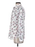 Karl Lagerfeld Paris 100% Polyester Print Silver Long Sleeve Blouse Size XS - photo 5