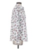 Karl Lagerfeld Paris 100% Polyester Print Silver Long Sleeve Blouse Size XS - photo 4