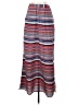 Olive and Oak Stripes Red Casual Skirt Size XS - photo 1