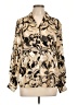 Chico's 100% Polyester Paisley Gold Long Sleeve Blouse Size Lg (2) - photo 1