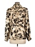 Chico's 100% Polyester Paisley Gold Long Sleeve Blouse Size Lg (2) - photo 2
