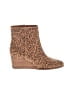 Lucky Brand Animal Print Brown Tan Wedges Size 8 1/2 - photo 1